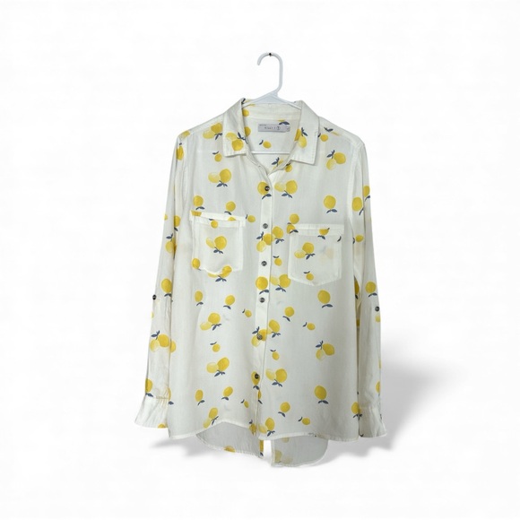 BILLI T Lemon Print Women's Top - Picture 2 of 5